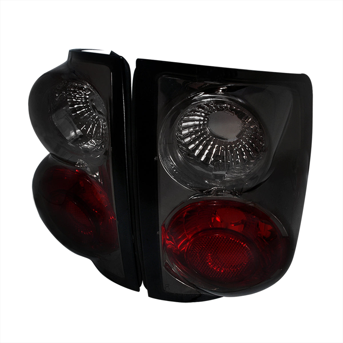 1994-2004 Chevrolet S10/ GMC Sonoma/ Isuzu Hombre Tail Lights (Chrome Housing/Smoked Lens)