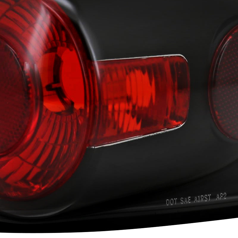 1994-2004 Chevrolet S10/ GMC Sonoma/ Isuzu Hombre Tail Lights (Matte Black Housing/Clear Lens)