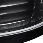 2007-2013 GMC Sierra 1500 / 2007-2014 Sierra 2500HD 3500HD C-Bar LED Tail Lights (Jet Black Housing/Clear Lens)