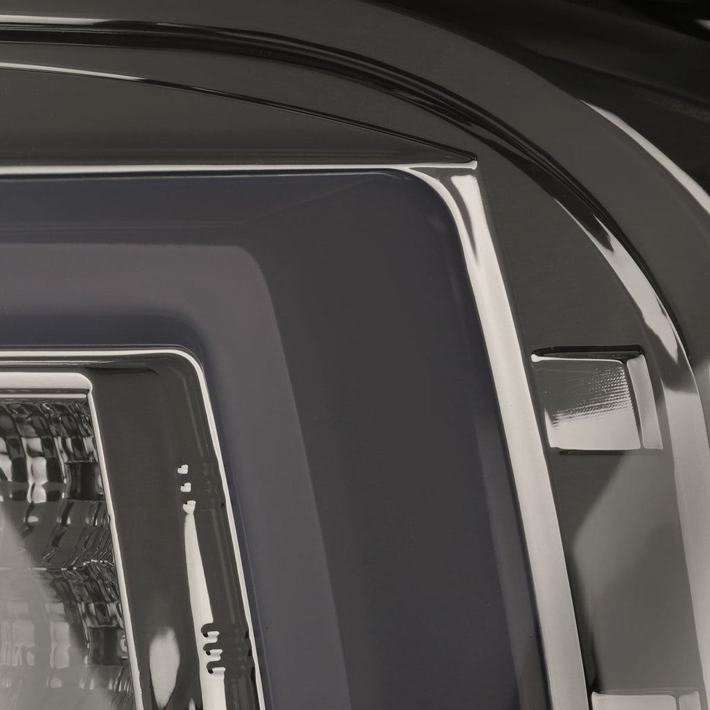 2007-2013 GMC Sierra 1500 / 2007-2014 Sierra 2500HD 3500HD C-Bar LED Tail Lights (Chrome Housing/Smoked Lens)