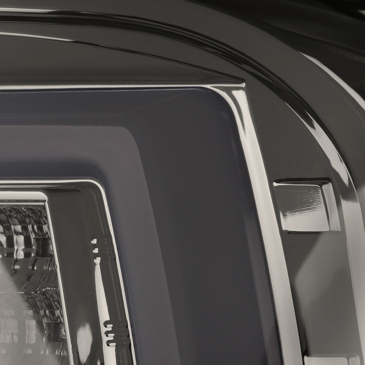 2007-2013 GMC Sierra 1500 / 2007-2014 Sierra 2500HD 3500HD C-Bar LED Tail Lights (Chrome Housing/Smoked Lens)