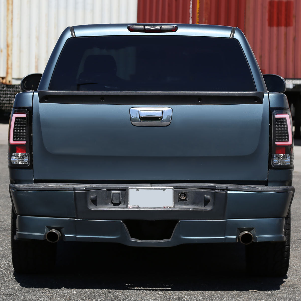 2007-2013 GMC Sierra 1500 / 2007-2014 Sierra 2500HD 3500HD C-Bar LED Tail Lights (Matte Black Housing/Clear Lens)