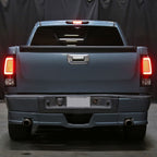 2007-2013 GMC Sierra 1500 / 2007-2014 Sierra 2500HD 3500HD C-Bar LED Tail Lights (Matte Black Housing/Clear Lens)