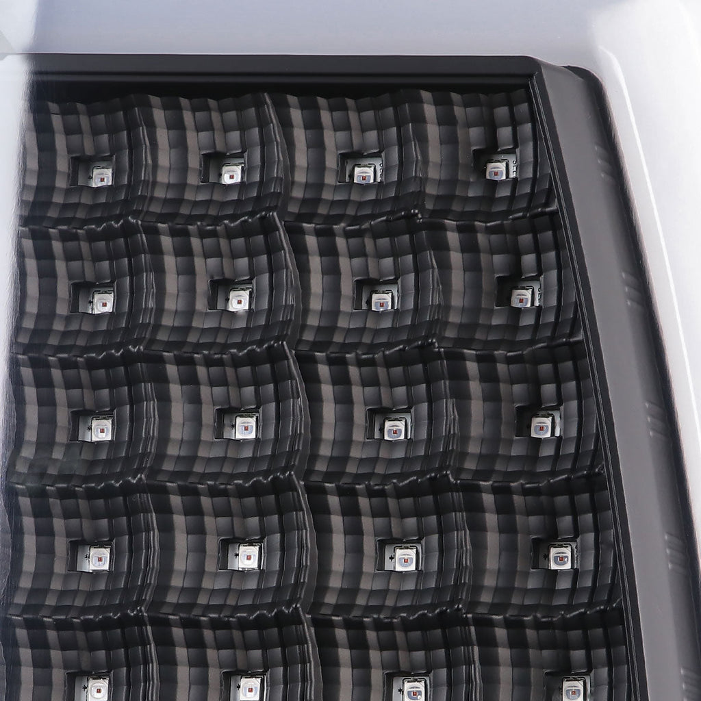 2007-2013 GMC Sierra 1500 / 2007-2014 Sierra 2500HD 3500HD C-Bar LED Tail Lights (Matte Black Housing/Clear Lens)