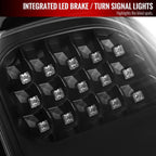 2007-2013 GMC Sierra 1500 / 2007-2014 Sierra 2500HD 3500HD LED Tail Lights - V2 (Matte Black Housing/Clear Lens)