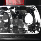 2007-2013 GMC Sierra 1500 / 2007-2014 Sierra 2500HD 3500HD LED Tail Lights - V2 (Matte Black Housing/Clear Lens)