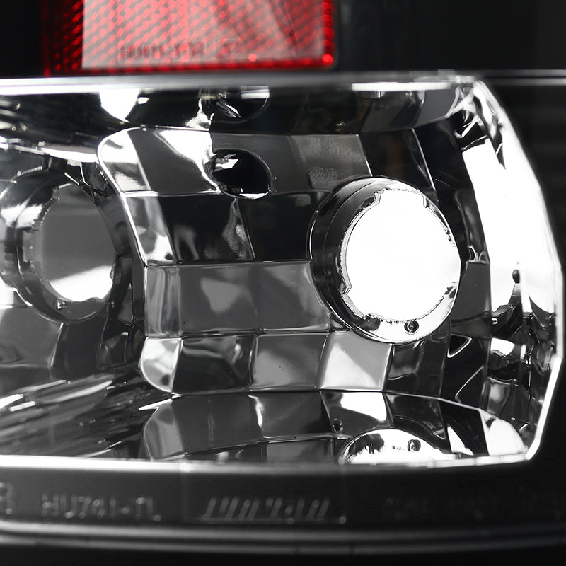 2007-2013 GMC Sierra 1500 / 2007-2014 Sierra 2500HD 3500HD LED Tail Lights - V2 (Matte Black Housing/Clear Lens)