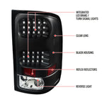 2007-2013 GMC Sierra 1500 / 2007-2014 Sierra 2500HD 3500HD LED Tail Lights - V2 (Matte Black Housing/Clear Lens)