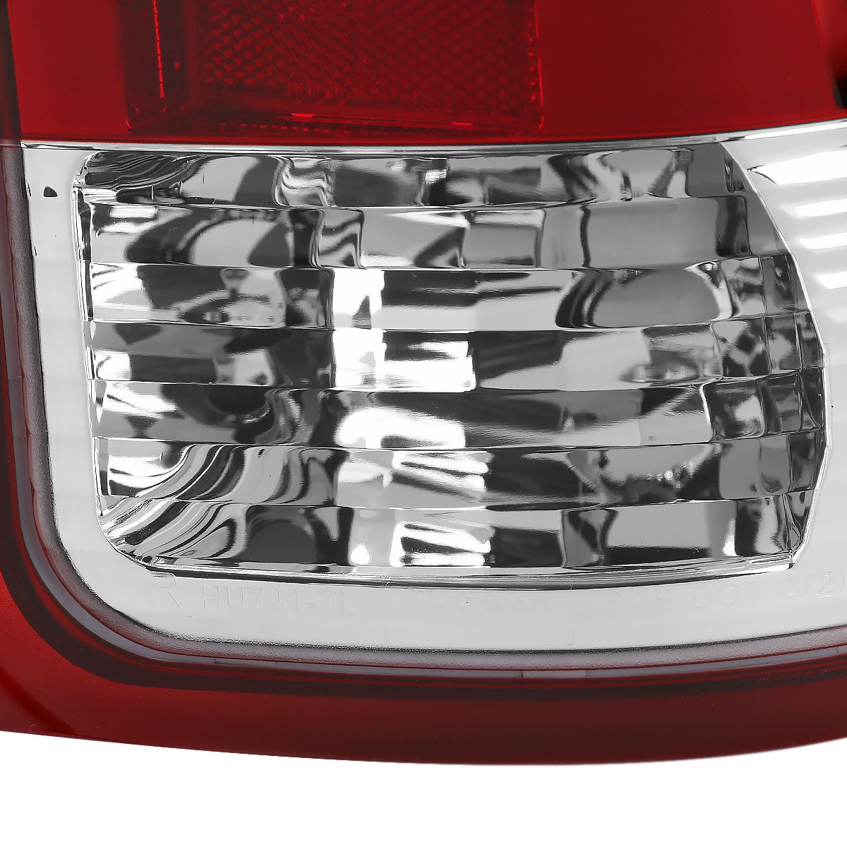 2007-2013 GMC Sierra 1500 / 2007-2014 Sierra 2500HD 3500HD C-Bar LED Tail Lights (Chrome Housing/Red Clear Lens)