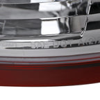 2007-2013 GMC Sierra 1500 / 2007-2014 Sierra 2500HD 3500HD C-Bar LED Tail Lights (Chrome Housing/Red Clear Lens)
