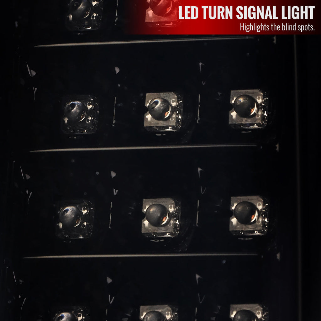 2014-2018 GMC Sierra 1500/2500HD/3500HD LED Tail Lights (Glossy Black Housing/Smoked Lens)