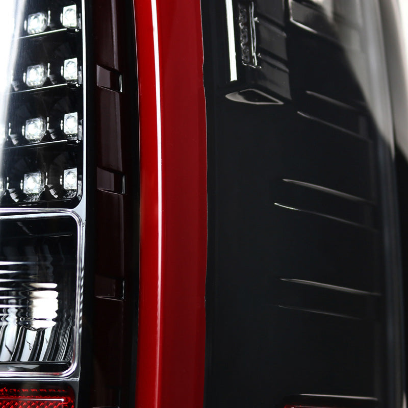 2014-2018 GMC Sierra 1500/2500HD/3500HD LED Tail Lights (Jet Black Housing/Clear Lens)