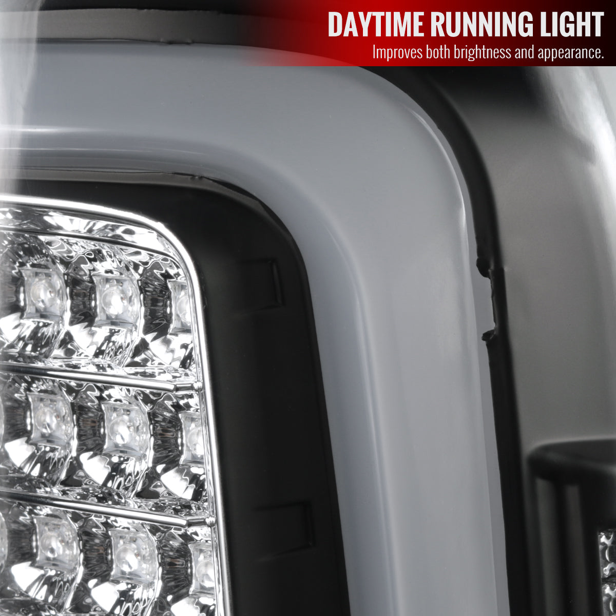 2014-2018 GMC Sierra 1500/2500HD/3500HD LED Tail Lights (Matte Black Housing/Clear Lens)