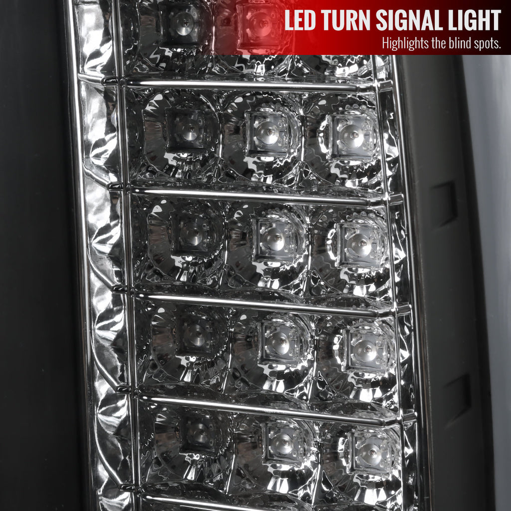 2014-2018 GMC Sierra 1500/2500HD/3500HD LED Tail Lights (Matte Black Housing/Clear Lens)