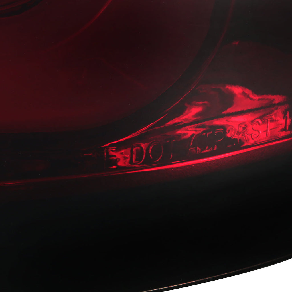 2014-2018 GMC Sierra 1500/2500HD/3500HD LED Tail Lights (Chrome Housing/Red Smoked Lens)