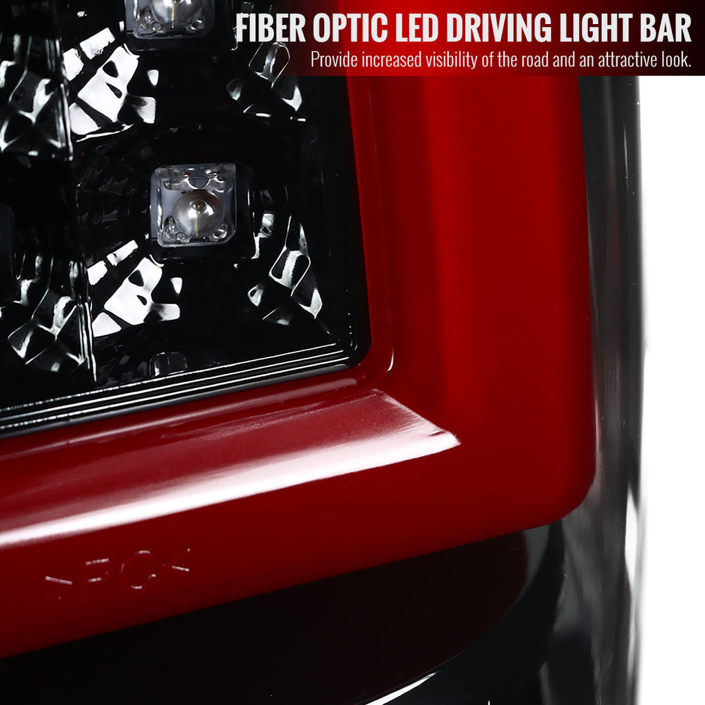 2003-2006 Chevrolet Silverado LED Tail Lights - G2 (Jet Black Housing/Clear Lens)