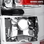2003-2006 Chevrolet Silverado LED Tail Lights (Chrome Housing/Clear Lens)
