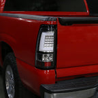 2003-2006 Chevrolet Silverado LED Tail Lights - G2 (Matte Black Housing/Clear Lens)
