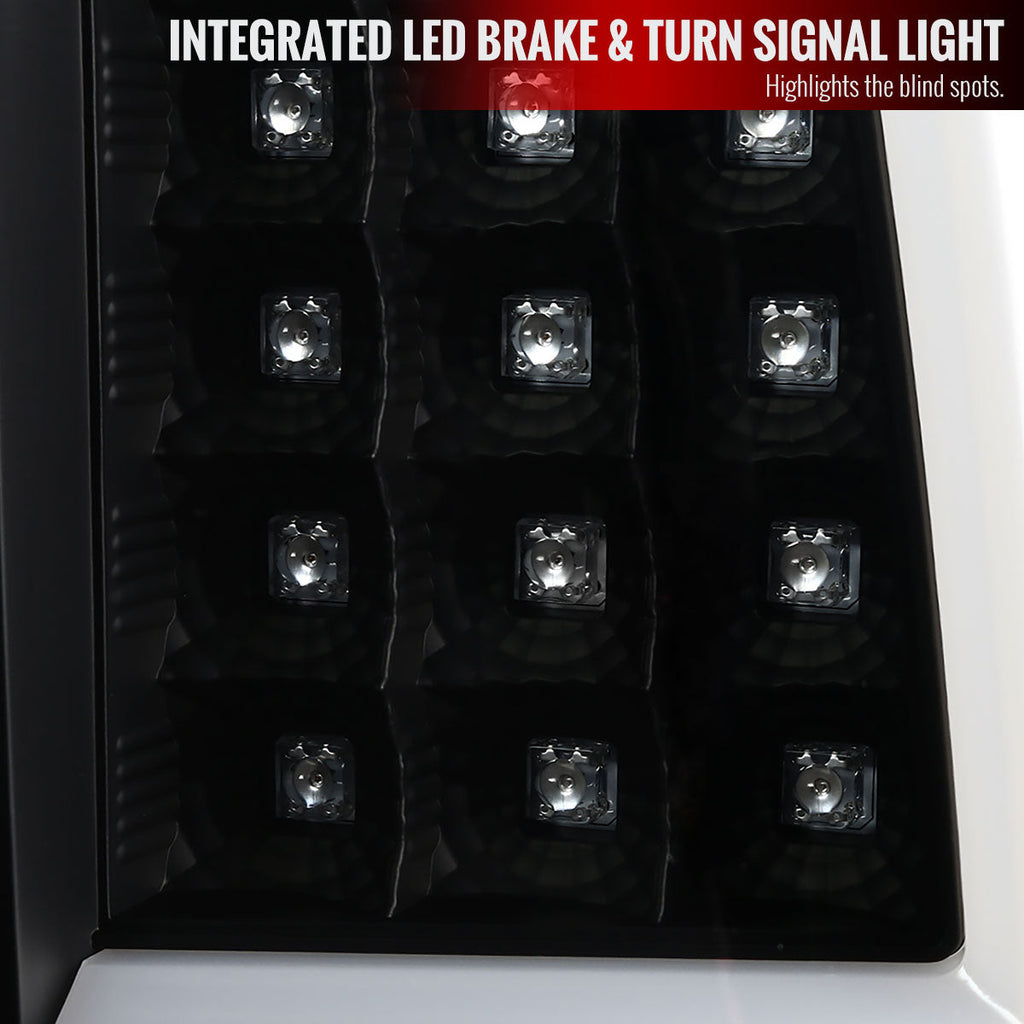 2003-2006 Chevrolet Silverado LED Tail Lights - G2 (Matte Black Housing/Clear Lens)