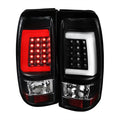 2003-2006 Chevrolet Silverado LED Tail Lights - G2 (Matte Black Housing/Clear Lens)