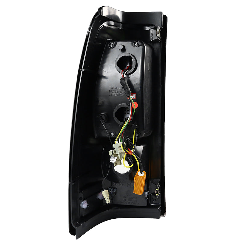 2003-2006 Chevrolet Silverado V2 LED Tail Lights (Matte Black Housing/Clear Lens)