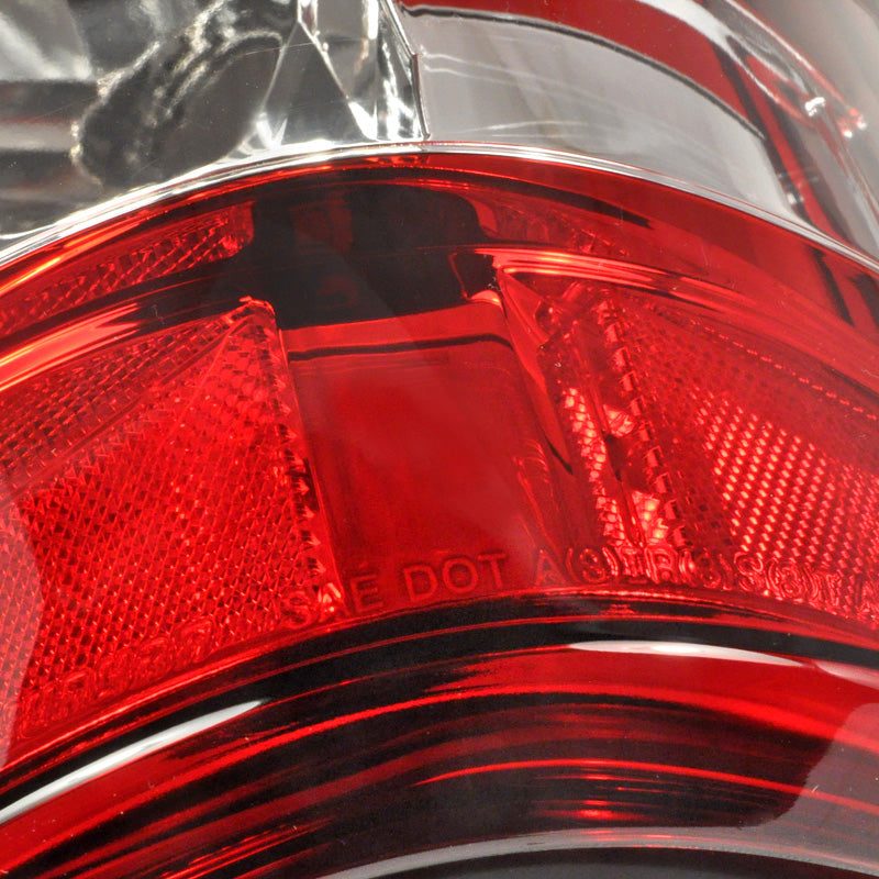 2003-2006 Chevrolet Silverado LED Tail Lights (Chrome Housing/Red Clear Lens)