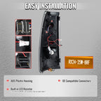 2003-2006 Chevrolet Silverado 1500 2500 3500 LED C-Bar Tail Lights (Black Housing / Smoked Lens)