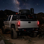 2003-2006 Chevrolet Silverado 1500 2500 3500 LED Bar Tail Lights (Black Housing / Smoked Lens)