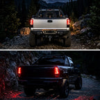 2003-2006 Chevrolet Silverado 1500 2500 3500 LED Bar Tail Lights (Black Housing / Smoked Lens)