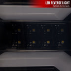 2007-2013 Chevrolet Silverado 1500/ 2007-2014 Silverado 2500HD/3500HD LED Tail Lights with White LED Bar (Glossy Black Housing/Dark Smoked Lens)