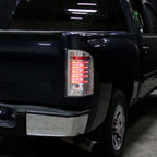 2007-2014 Chevrolet Silverado 1500 2500HD 3500HD LED Tail Lights (Chrome Housing/Clear Lens)