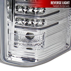 2007-2014 Chevrolet Silverado 1500 2500HD 3500HD LED Tail Lights (Chrome Housing/Clear Lens)