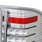 2007-2014 Chevrolet Silverado 1500 2500HD 3500HD LED Tail Lights (Chrome Housing/Clear Lens)