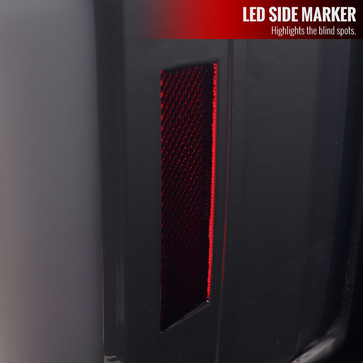 2007-2013 Chevrolet Silverado 1500/ 2007-2014 Silverado 2500HD/3500HD LED Tail Lights with White LED Bar (Chrome Housing/Smoked Lens)