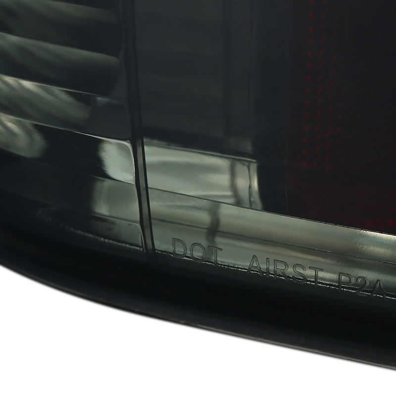 2007-2014 Chevrolet Silverado LED Tail Lights - OZ (Chrome Housing/Smoked Lens)