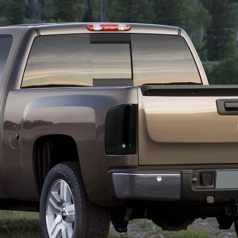 2007-2014 Chevrolet Silverado LED Tail Lights - OZ (Chrome Housing/Smoked Lens)