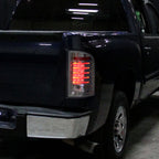 2007-2014 Chevrolet Silverado 1500 2500HD 3500HD LED Tail Lights (Chrome Housing/Smoked Lens)
