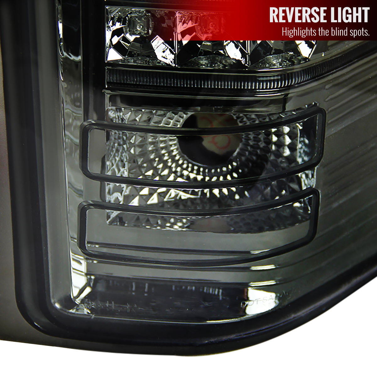2007-2014 Chevrolet Silverado 1500 2500HD 3500HD LED Tail Lights (Chrome Housing/Smoked Lens)