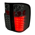 2007-2014 Chevrolet Silverado LED Tail Lights (Chrome Housing/Smoked Lens)