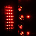 2007-2014 Chevrolet Silverado LED Tail Lights - OZ (Matte Black Housing/Clear Lens)