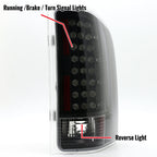 2007-2014 Chevrolet Silverado LED Tail Lights - OZ (Matte Black Housing/Clear Lens)