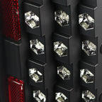 2007-2014 Chevrolet Silverado LED Tail Lights - OZ (Matte Black Housing/Clear Lens)