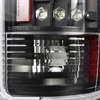 2007-2014 Chevrolet Silverado LED Tail Lights - OZ (Matte Black Housing/Clear Lens)