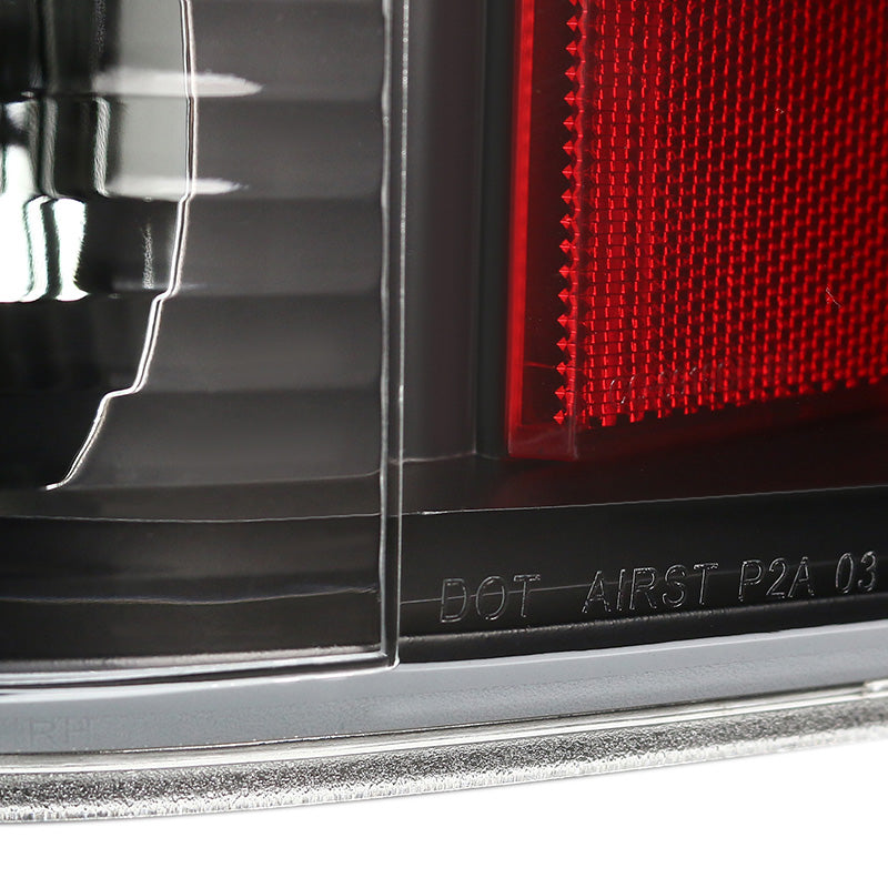 2007-2014 Chevrolet Silverado LED Tail Lights - OZ (Matte Black Housing/Clear Lens)