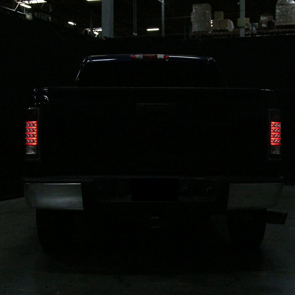 2007-2014 Chevrolet Silverado 1500 2500HD 3500HD LED Tail Lights (Matte Black Housing/Clear Lens)