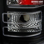2007-2014 Chevrolet Silverado 1500 2500HD 3500HD LED Tail Lights (Matte Black Housing/Clear Lens)