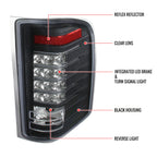2007-2014 Chevrolet Silverado 1500 2500HD 3500HD LED Tail Lights (Matte Black Housing/Clear Lens)