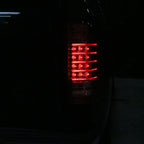 2007-2014 Chevrolet Silverado 1500 2500HD 3500HD LED Tail Lights (Chrome Housing/Red Lens)