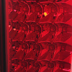 2007-2014 Chevrolet Silverado LED Tail Lights (Chrome Housing/Red Lens)