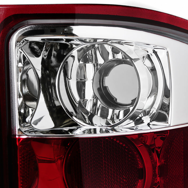 2007-2014 Chevrolet Silverado LED Tail Lights (Chrome Housing/Red Lens)